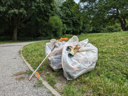 Tawd Valley Park litter pick Mke Flaherty